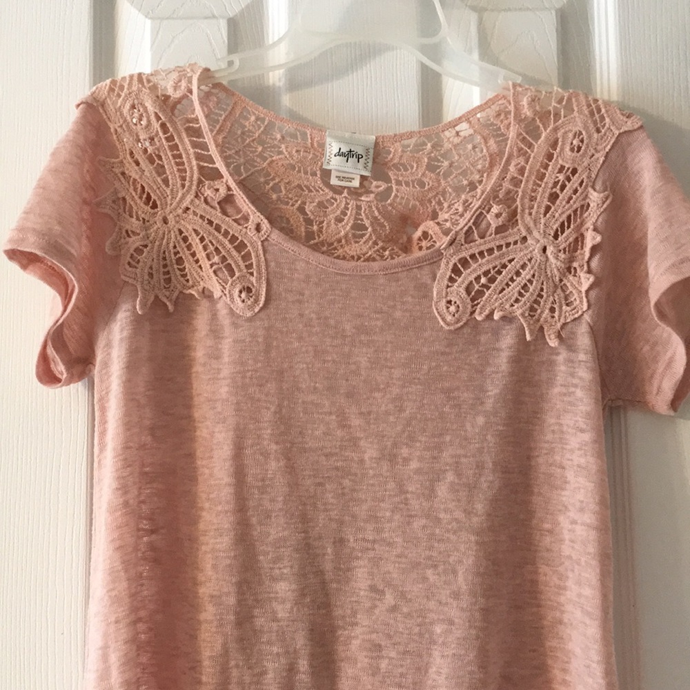 Crochet back T-shirt💋